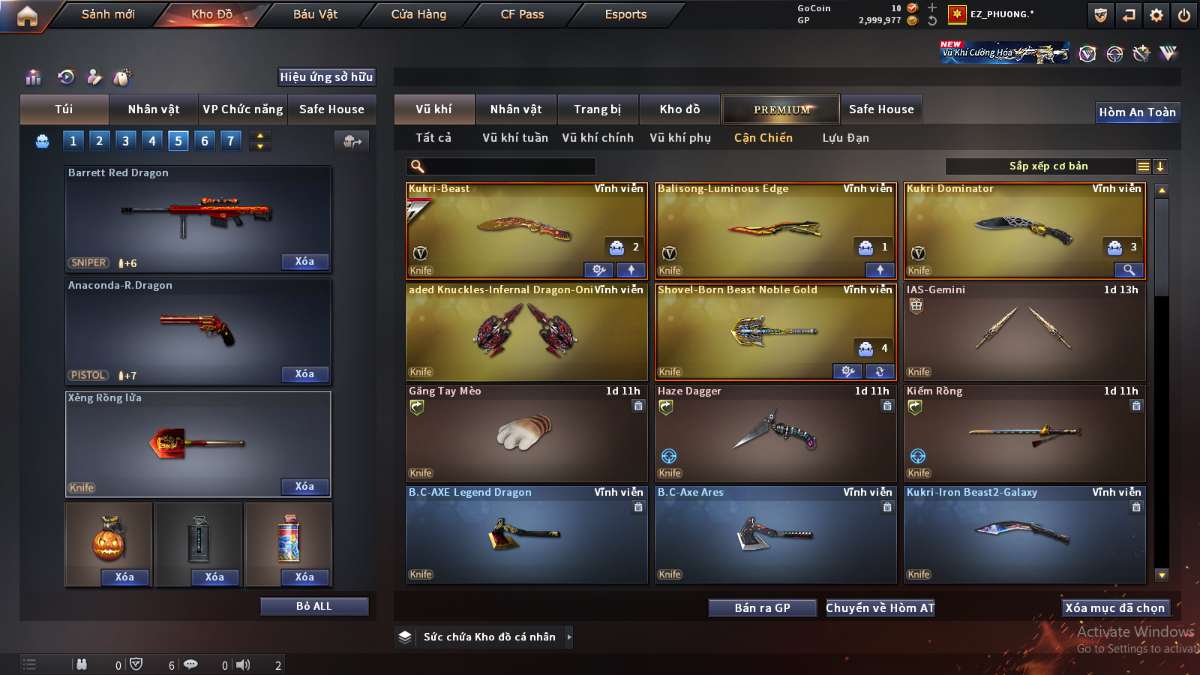 shop acc cf uy tin gia re
